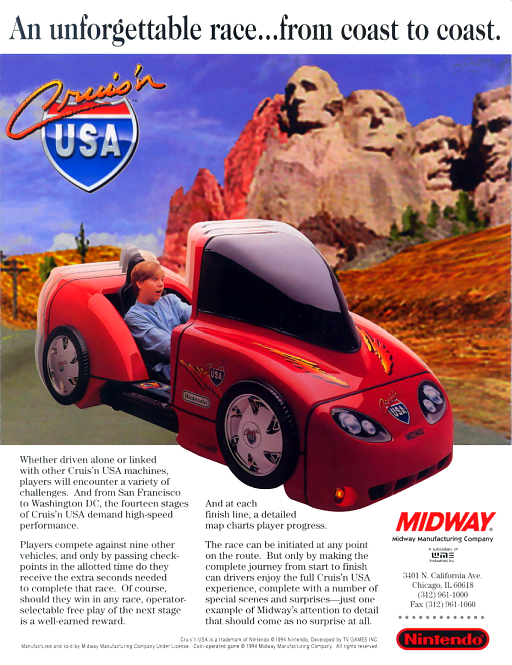 Cruis'n USA (rev L2.1) MAME2003Plus Game Cover